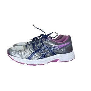 Asics Gel-Contend 4 Women's Size 11 Gray‎ Blue Purple Running Shoes T765N